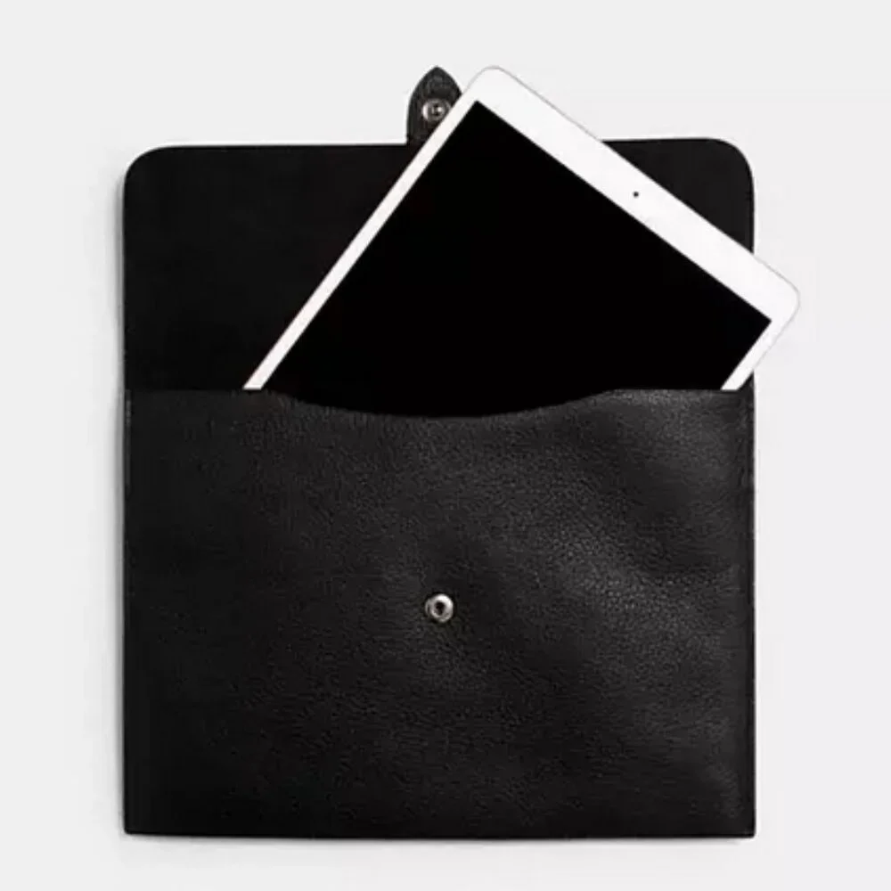 Coach full grain pebbled leather Tablet Sleeve